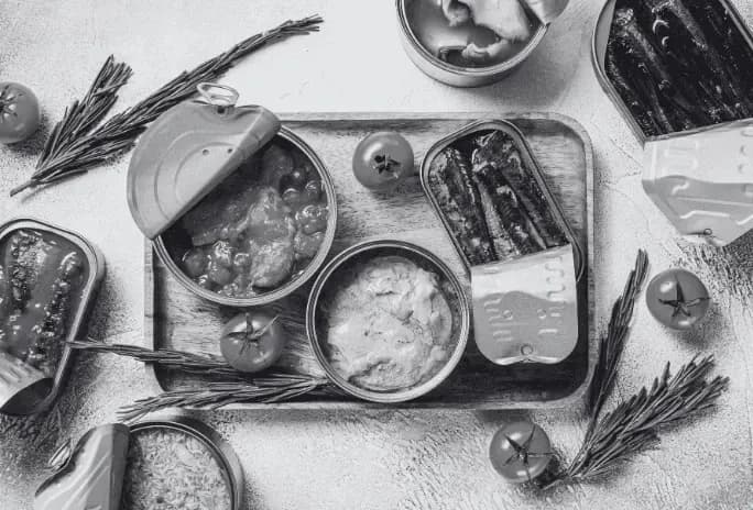 Canned meat and seafood