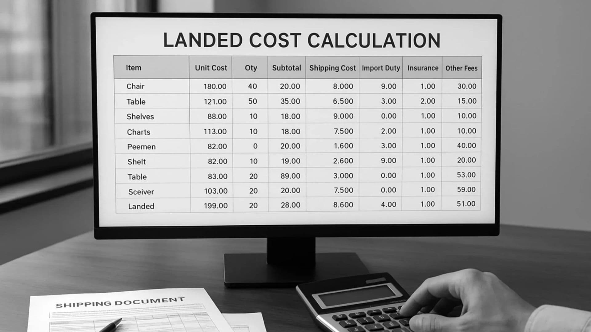 How to Calculate Landed Cost Furniture: An Advanced Guide for Importers