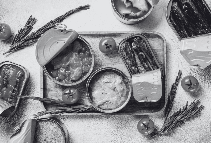 canned meat and seafood