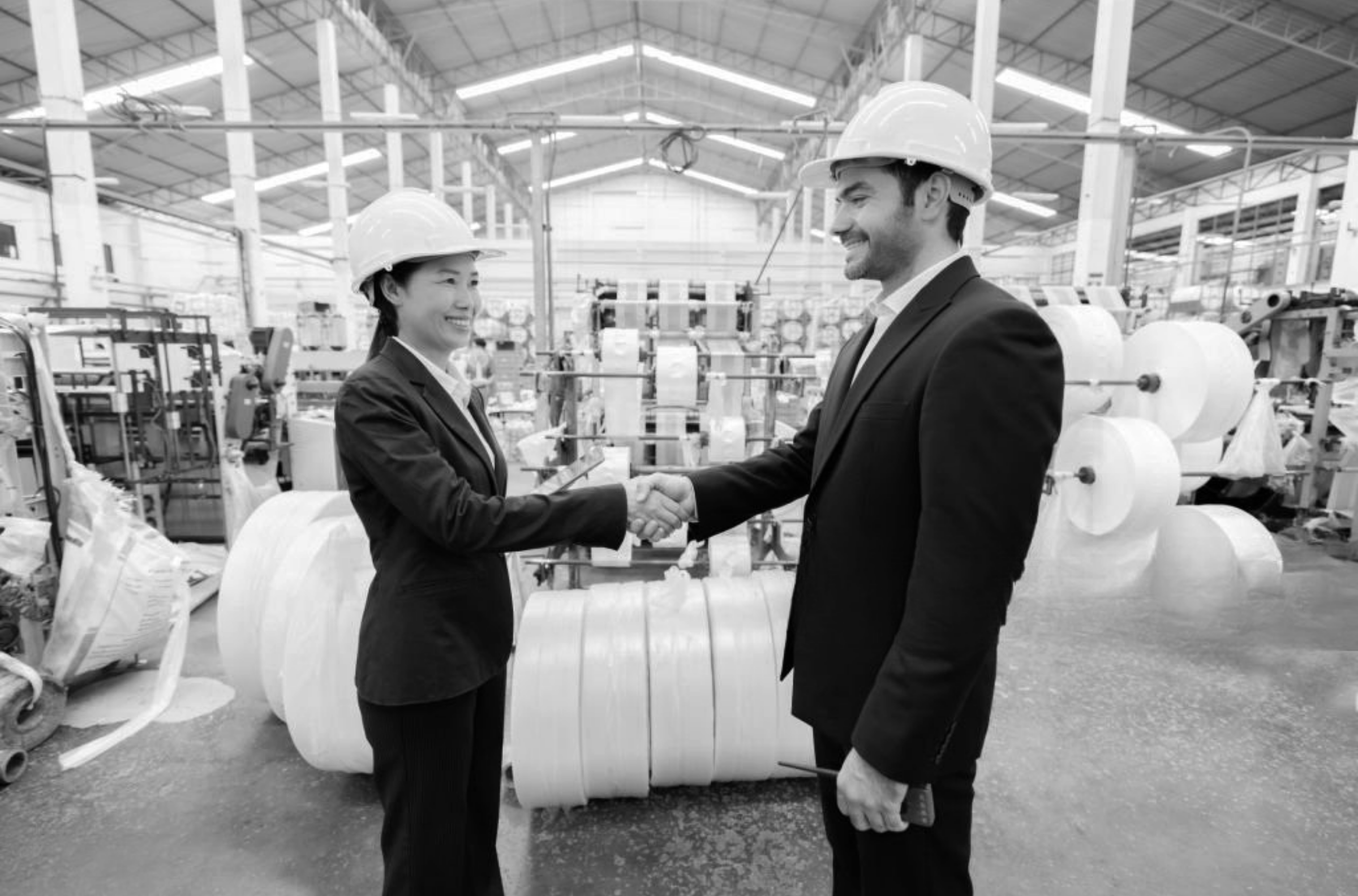 A Western buyer vetting one of the many wholesale furniture vendors in China