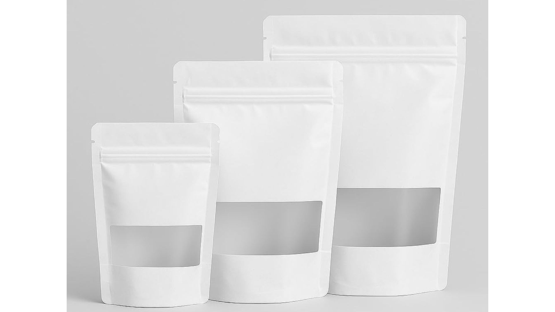 stand up pouch with zipper for food packaging
